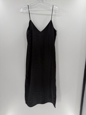 Finders Women's V-neck Slip Dress - Black - Medium